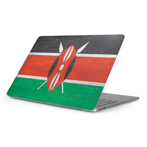 Kenya Flag Distressed Apple MacBook Pro 16-inch Skin